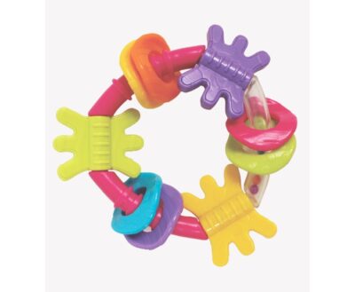 פלייגרו - Playgro רעשן נשכן משולש ורוד