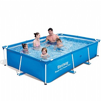 בריכת עמודים מלבנית 259X170X61 BESTWAY
