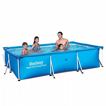 בריכת עמודים מלבנית 300X201X61 BESTWAY