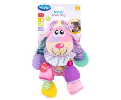 פלייגרו - Playgro בובת פעילות כלב דופי ורוד