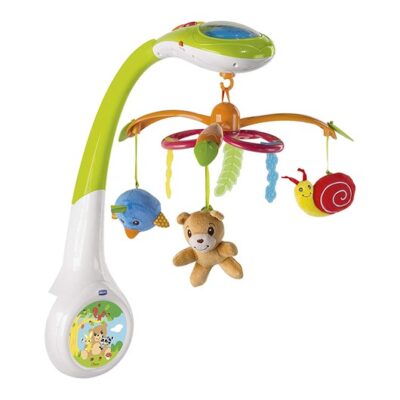 מובייל מוזיקלי היער הקסום עם מקרן - Toy Magic Forest Cot Mobile Projection