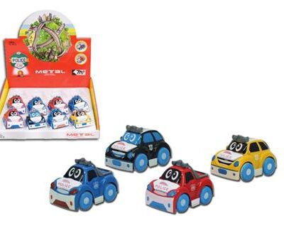 מכונית מתכת מיני פרקשן קומיקס משטרה