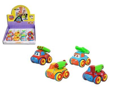 מכונית מתכת מיני פרקשן תותח קומיקס