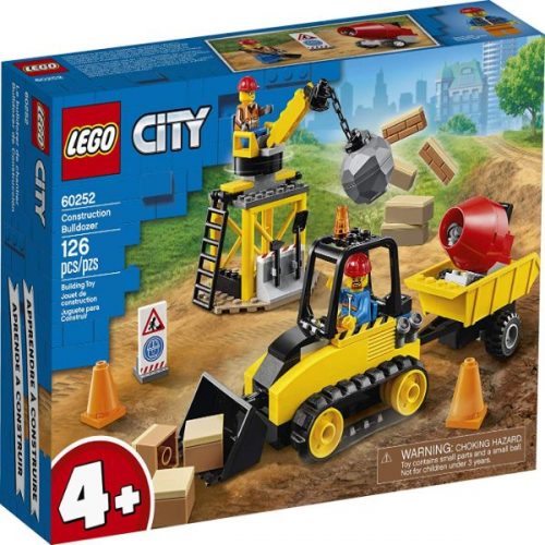לגו סיטי – אתר בנייה עם בולדוזר – 60252