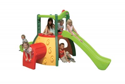 מתקן מנהרה ומגלשות צבעוני