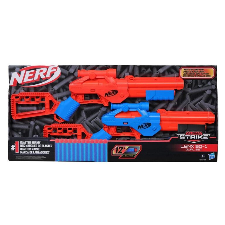 Nerf Alpha Strike Lynx SD-1 Dual Set Blaster לילדים, נוער, מבוגרים