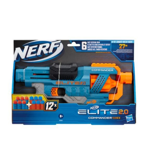 Nerf Elite 2.0 Commander – העוצמה בידיים שלך! רובה ה־Commander מסדרת Elite 2.0 מציע שילוב מושלם של דיוק, מהירות וקלות תפעול – אידיאלי לכל קרב נרף בבית או בחוץ. מה מיוחד ב-Commander? תוף 6 חיצים לירי רציף ומהיר מגיע עם 12 חיצי Elite מקוריים – שיהיה לכם מספיק תחמושת למשחק ארוך טעינה ידנית פשוטה – ללא צורך בסוללות אחיזה נוחה ועיצוב עמיד חלק מסדרת Elite 2.0 המוכרת בביצועים חזקים ואמינים מה בערכה? ✔️ רובה Nerf Elite 2.0 Commander ✔️ 12 חיצי Elite