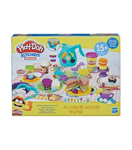 Play-Doh KITCHEN COFFEE TEA PARTY HASBRO פלי דון מסיבת תה