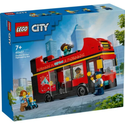 לגו סיטי – אוטובוס תיירות אדום דו קומתי 60407