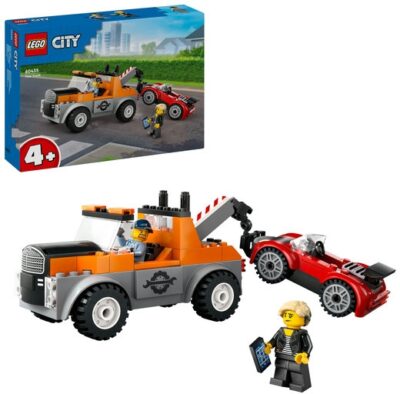 משאית גרר ותיקון מכונית ספורט 60435 LEGO City