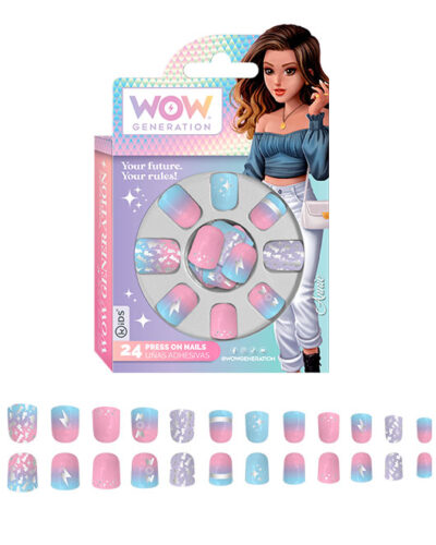 חבילת 24 לחיצה על ציפורניים דור WOW