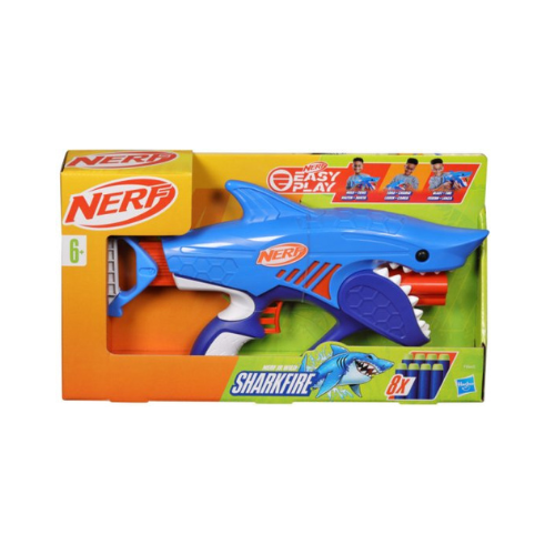Nerf Sharkfire – הכריש שיסדר לכם אקשן אמיתי! 🦈💥 תכירו את Sharkfire Easy Play, רובה נרף בעיצוב כריש מגניב במיוחד שמביא חוויית משחק כיפית, קלה ועמידה לכל גיל! עם טעינה פשוטה, ירי מהיר ואחיזה נוחה – זהו הרובה המושלם להתחיל איתו או לשדרג כל אוסף נרף. למה תאהבו את ה-Sharkfire? עיצוב כריש ייחודי שתופס את העין ומוסיף המון אופי למשחק ירי יציב וחלק, מושלם למשחקי פנים וחוץ Easy Play – מנגנון הפעלה קל ונוח המתאים גם לילדים צעירים מבנה איכותי ועמיד מבית Hasbro מה מקבלים? רובה Nerf Sharkfire חיצי ספוג לירי בטוח ומהנה מתאים למשחקי דמיון, תחרויות וקרבות מהירים פרטים חשובים: מותג: Nerf – Hasbro מיועד לגילאי: 8+ רובה מגניב, בטוח, ועוצמתי – שמוסיף ים של כיף לכל משחק! 🦈✨