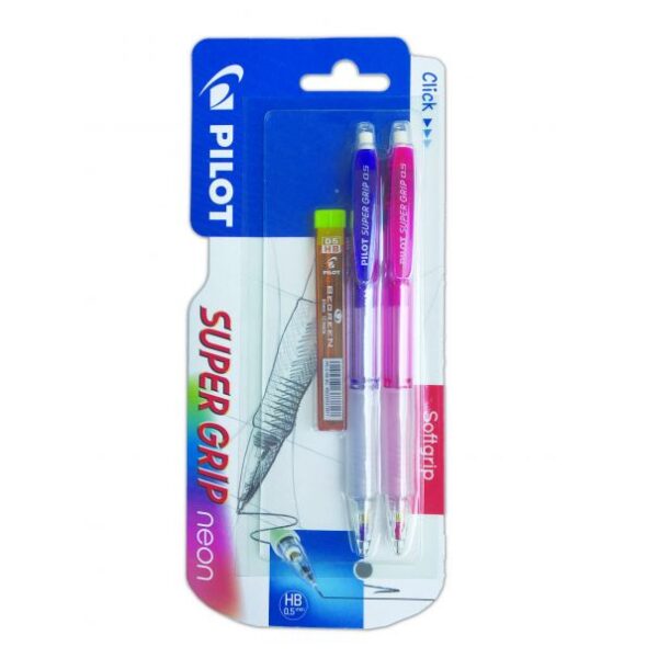 עפרון ורסטיל נאון כחול/ירוק 0.5+עופרת PILOT חב-2