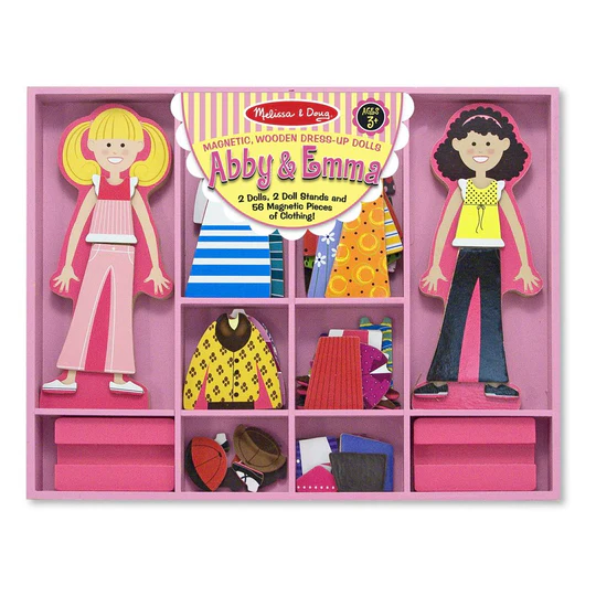 משחק הלבשה מגנטי Abby & Emma מבית מליסה ודאג Melissa and Doug