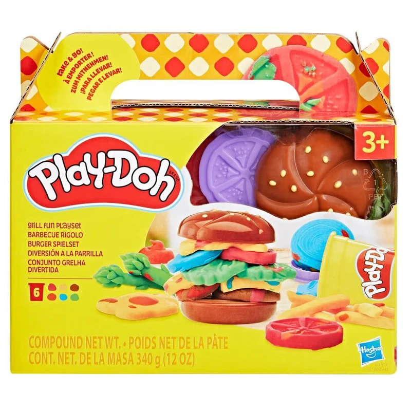 בצק פליידו הכנת המבורגר מבית פליידו Play-Doh grill fun playset בצק פליידו הכנת המבורגר מבית פליידו Play-Doh grill fun playset