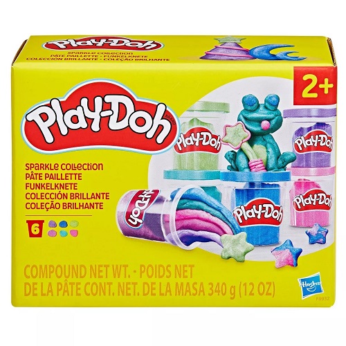 ערכת 6 צבעים נוצצים פליידו PLAYDOH