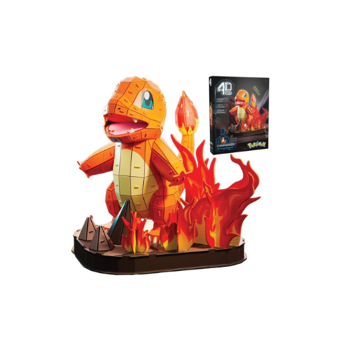 מודל לבניה תלת-ממדי פוקימון צ'רמנדר 4D Build