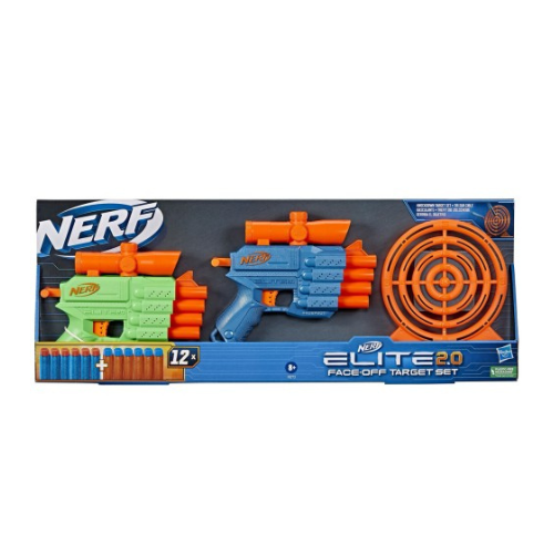 זוג רובי NERF דגם ELITE 2.0 עם מטרה