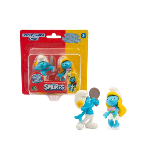 זוג בובות דרדסים עם דרדס משנה צבע